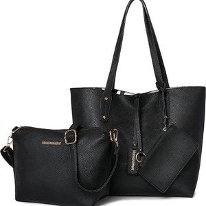New Montana West Purses and Handbags for Women 3PCS Tote Purse and Walle…
